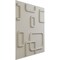 Ekena Millwork 11 7/8in. W x 11 7/8in. H Oslo EnduraWall Decorative 3D Wall Panel Covers 0.98 Sq. Ft. WP12X12OSGBW - alternate 5